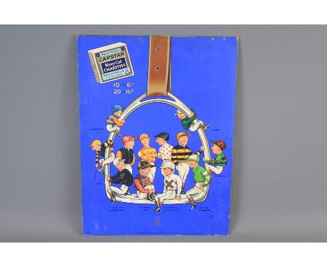 A 'Capstan Navy Cut Cigarette' Cartoon Advertising Poster by Mel. The poster reading 'Capstan Navy Cut Cigarettes W.D. &amp; 