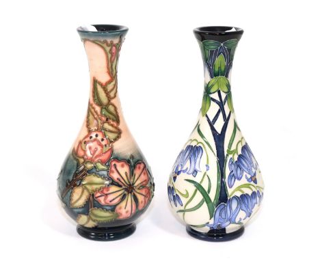 A modern Moorcroft pottery vase, Otley Bluebells pattern for James Macintyre & Co, with painted and impressed marks, 17cm tog