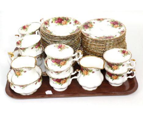 A Royal Albert Old Country Roses part tea set 