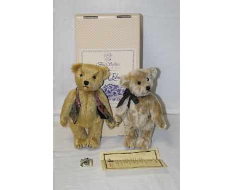 Two "Big Softies" teddy bears, both having mohair covered bodies, comprising "Quincey", 73 of 80, and a "City of York" teddy 