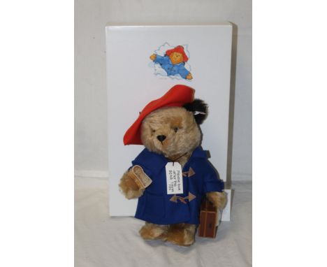 A Steiff limited edition Paddington Bear, 2003, having beige mohair covered body, traditional Paddington outfit, height 32 cm