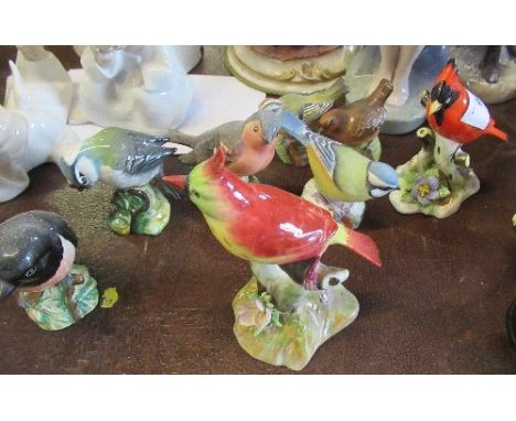 8 bird models, to include Royal Worcester and Beswick examplesCondition Report:  Beswick wren chip to beak, Adderley models h