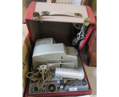 A cased Aldis Automatic 303 projector