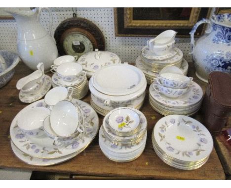 Quantity of Royal Worcester Blue Poppy design tea and dinner ware