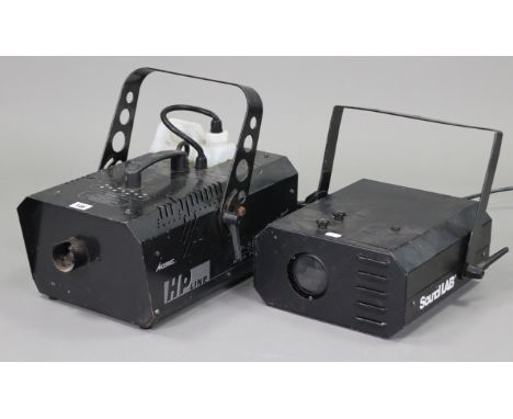 An Acme hp line “5d” fogging machine; &amp; a Sound Lab light.