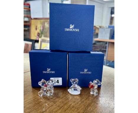 Swarovski Crystal Glass, Kris bears including 'A lovely Surprise', A sunflower for you', 'A red rose for you' etc, all boxed 