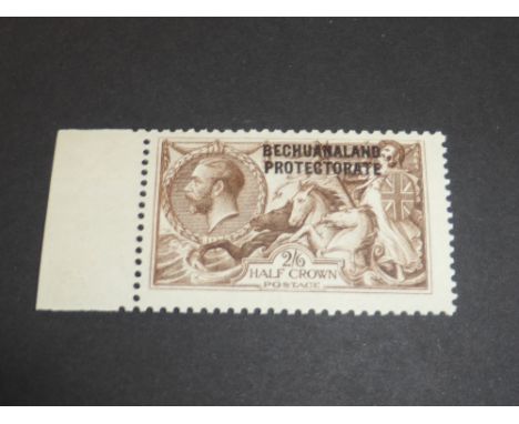 BECHUANALAND PROTECTORATE 1933 2s 6d B.W. PRINTING, SEAHORSE CHOCOLATE BROWN UNMOUNTED MINT  2 shilling 6d Bradbury Wilkinson