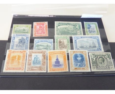 JAMAICA 1921 GV DEFINITIVES, SET OF 13 MOUNTED MINT (SG 94/106)   George V issue of 1921 set of 13 values all mounted mint, s