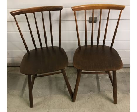 A pair of Farstrup, Denmark stick back chairs.  