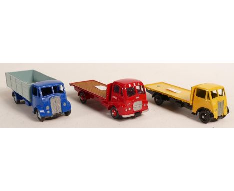 Vintage overpainted Corgi Supertoys Guy Model toy lorries. (3) 