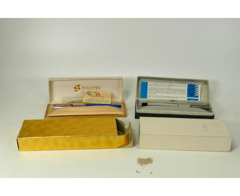 Boxed Parker Stainless Steel Fountain Pen &amp; similar Sheaffer item(2) 