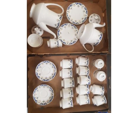 Paragon Coninston pattern tea and coffee ware items to include Tea pot, coffee pot, milk and sugar, 14 cups, 12 saucers &amp;