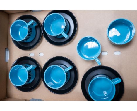 A collection of Mid Century Coffee Cups &amp; Saucers 