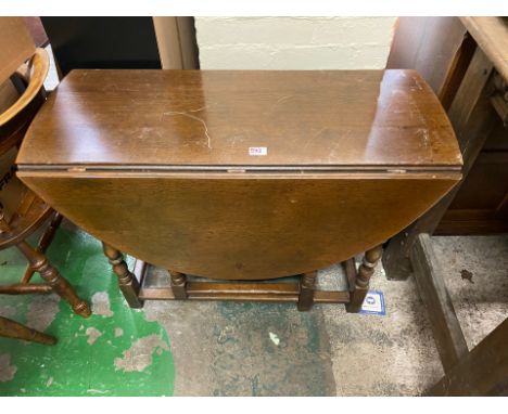 Dark Oak Gate Leg Tea Table 