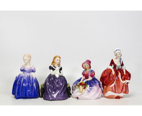 Royal Doulton Small Figures to include Monica Hn1467, Affection Hn2236, Goody Two Shoe Hn2037 &amp; Marie Hn1370(4) 