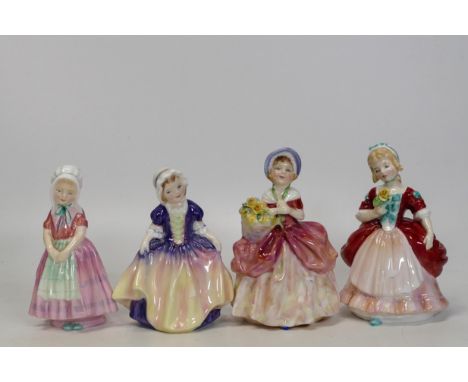 Royal Doulton Small Figures to include Valerie Hn2107, Cissie Hn18109, Tootles 1680 &amp; Dinky Do HN1678(4) 