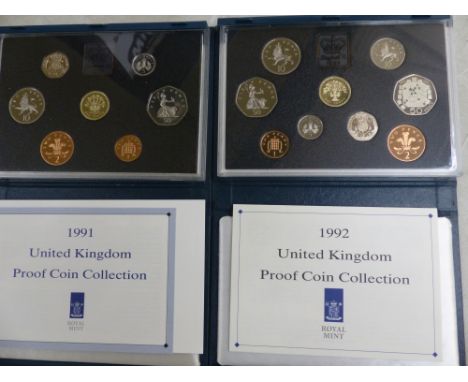 A Collection Of Royal Mint United Kindom Coins Year 1991 &amp; 1992 