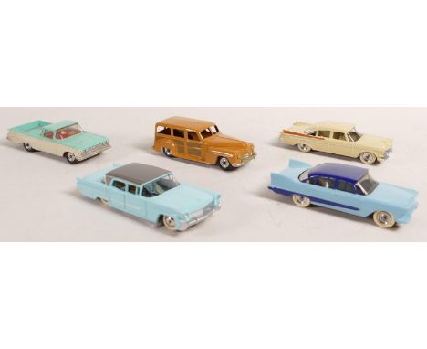 Modern Dinky boxed cars to include Lincoln Premier 532, Dodge Royal Sedan 191, Chevrolet Pick Up Truck 449, Plymouth Plaza 17