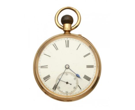 AN  ENGLISH 18CT GOLD KEYLESS LEVER WATCH SHARMAN D NEILL BELFAST WATCHMAKER TO HRH THE PRICE OF WALES   No 70142 with three 