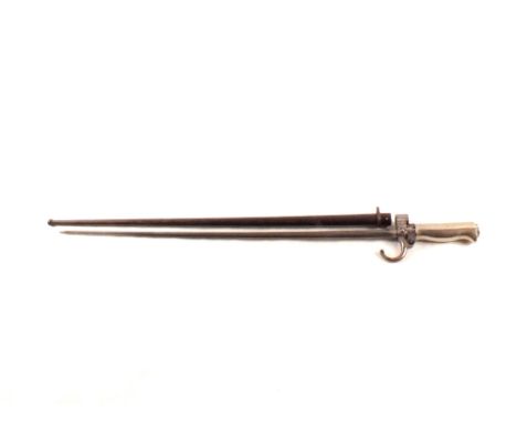 A French model 1886 bayonet with scabbard