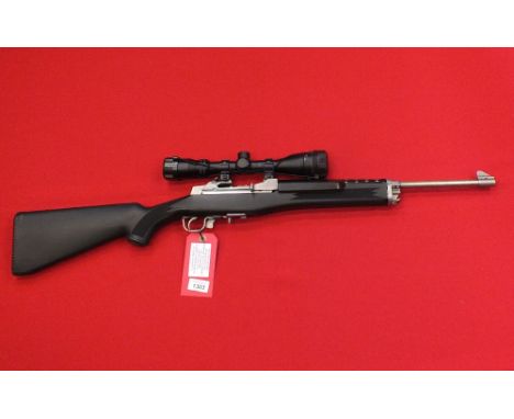 A Ruger Ranch rifle cal 5.56mm/.223", this is a 'straight pull' bolt action rifle complete with Hawke 3-9x40 scope, in overal