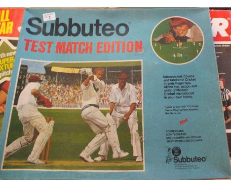 A Subbuteo Test Match edition plus Palitoy All Star Super Striker