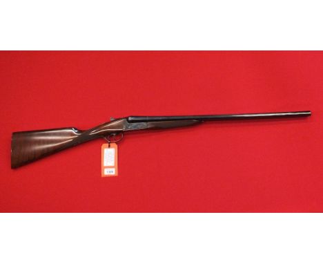 A 12 bore S/S ejector shotgun by Araizaralage, S/No.76050, overall in fair condition with 27 1/4" barrels, this item can only