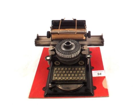 A German DRGM tin plate typewriter