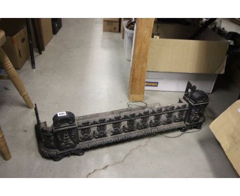 Victorian Cast Iron Fire Fender