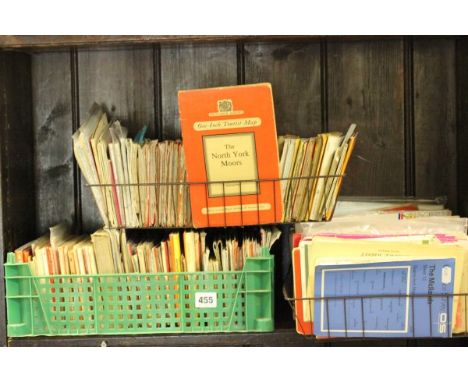 Three Trays of Folded Ordnance Survey Maps, mainly one-inch