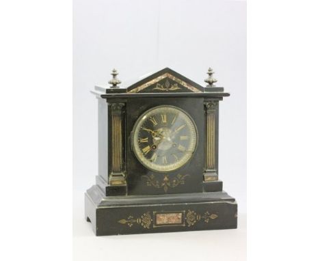 Victorian Slate Mantle Clock