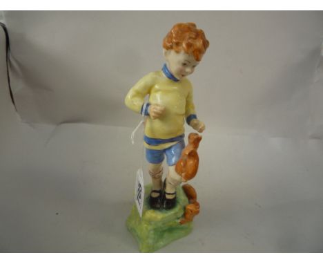 A ROYAL WORCESTER MONTHS OF THE YEAR FIGURE, 'October' No.3417