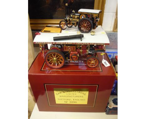 A BOXED MIDSUMMER MODELS DIECAST AND PLASTIC BURRELL ROAD LOCOMOTIVE, 'The President', No.MSM004, 1:24 scale, complete with L