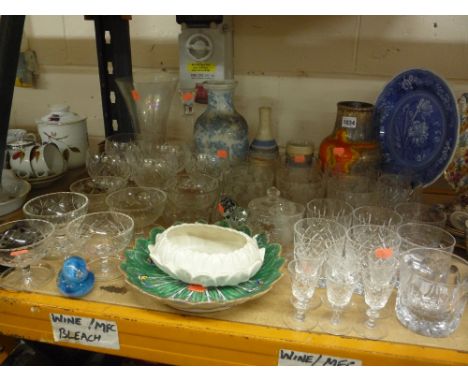 VARIOUS CERAMICS AND GLASS, Spode, cut glass etc