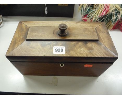 A TEA CADDY, of scarophagus form (s.d.)