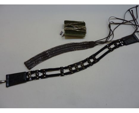VINTAGE BELTS, (3)