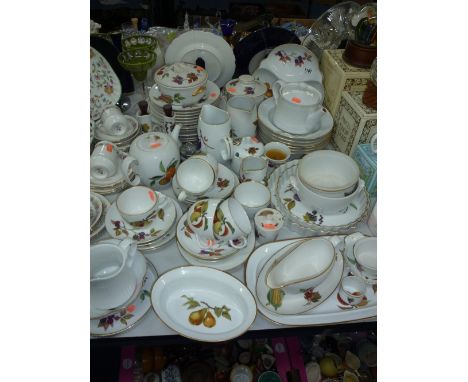 ROYAL WORCESTER 'EVESHAM' DINNERWARES, (over 50 pieces) and other dinnerwares