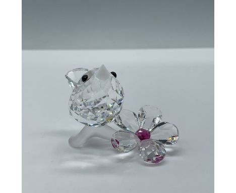 Part of the Feathered Beauties collection. Faceted clear crystal figure has a frosted crystal beak and Jet crystal eyes sitti