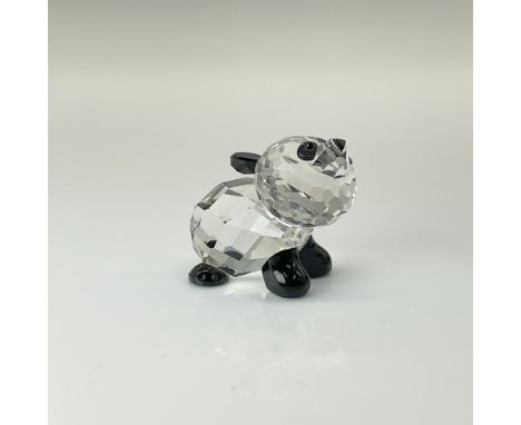 Part of the Endangered Species collection, this lead crystal panda cub features jet black crystal eyes, ears, and limbs for a