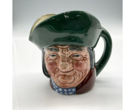 Part of the English Heritage series, colored in green hat, brown coat, and blue scarf with white spots. Royal Doulton backsta