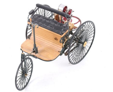 Included in this lot we have a Franklin Mint 1:8 1886 Benz Scale Model. The model is designed in a 1 to 8 scale of the 1886 B