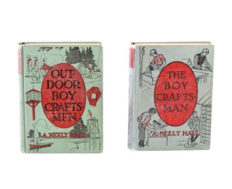 Offered in this lot are The Boy Craftsman and Out Door Boy Craftsmen by A . Neely Hall. Both of these books are hardback Firs