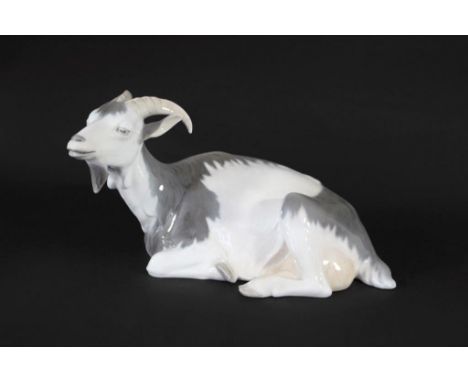 ROYAL COPENHAGEN - LARGE GOAT Model No 466 Large Goat, designed by Christian Thomsen. Marked, Royal Copenhagen, 466, LP. 28cm