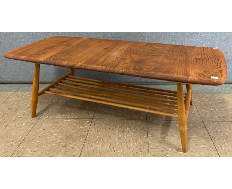 An Ercol Blonde elm and beech Windsor coffee table