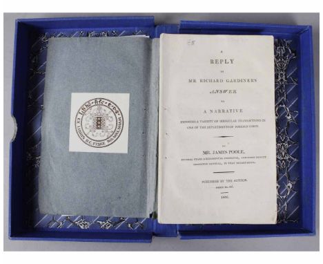 JAMES POOLE, SEVERAL YEARS A REGIMENTAL INSPECTOR, AND SINCE DEPUTY INSPECTOR GENERAL, IN THAT DEPARTMENT: A REPLY TO MR RICH