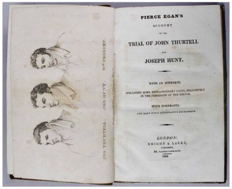 [MICHAEL FRYER]: THE TRIAL AND LIFE OF EUGENE ARAM..., Richmond, M Bell 1832 1st edition, engraved frontis, half title, old c