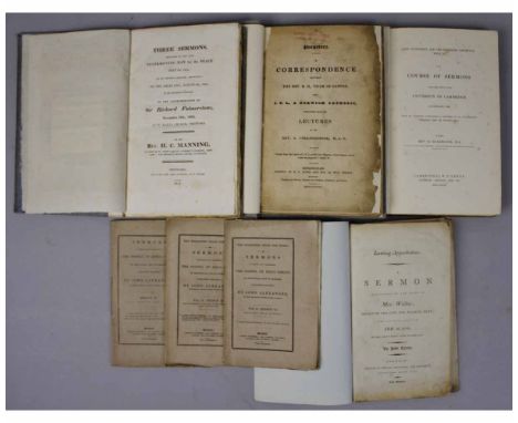 REV HENRY C MANNING: THREE SERMONS PREACHED ON THE LATE THANKSGIVING DAY FOR THE PEACE JULY 7TH 1814 AT ST PETERS CHURCH, THE