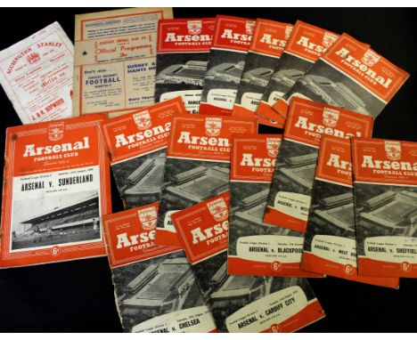Collection of circa 100 soccer programmes 1950s, including Accrington Stanley v Blackburn 1954, Aldershot v Southampton 1957,