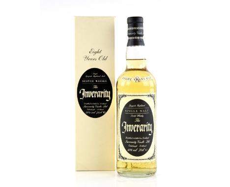 One bottle of Inverarity Scotch Whisky Single Speyside Highland Malt, eight years old, 70cl, 40% vol, in original box       