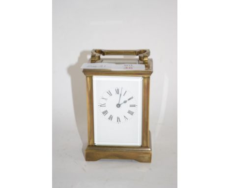 SMALL LATE 19TH CENTURY CARRIAGE CLOCK